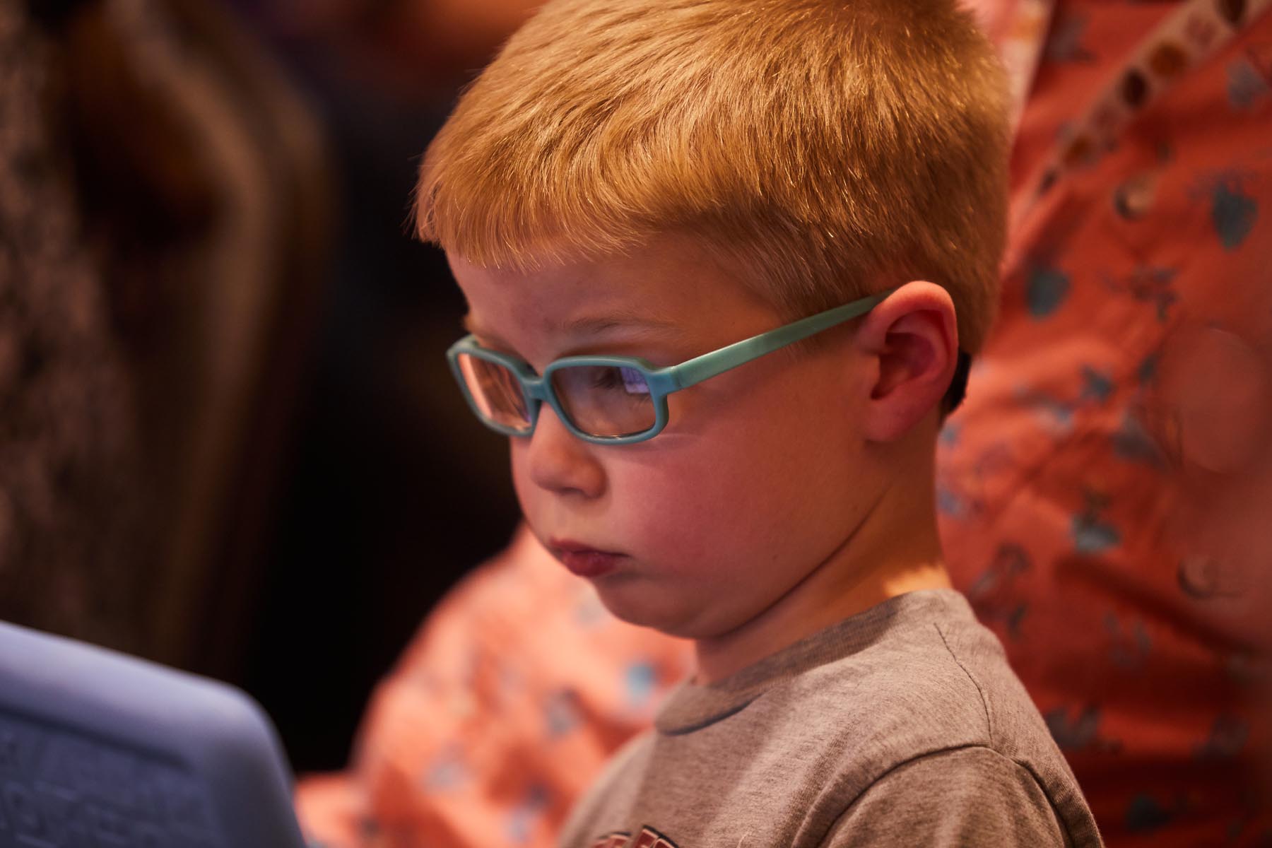 Happy family with children